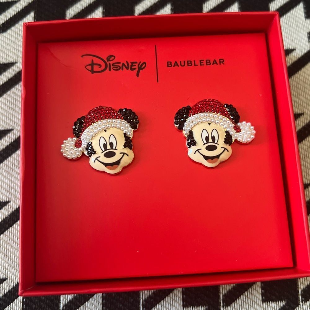Disney x Baublebar  Christmas Mickey Mouse Earrings